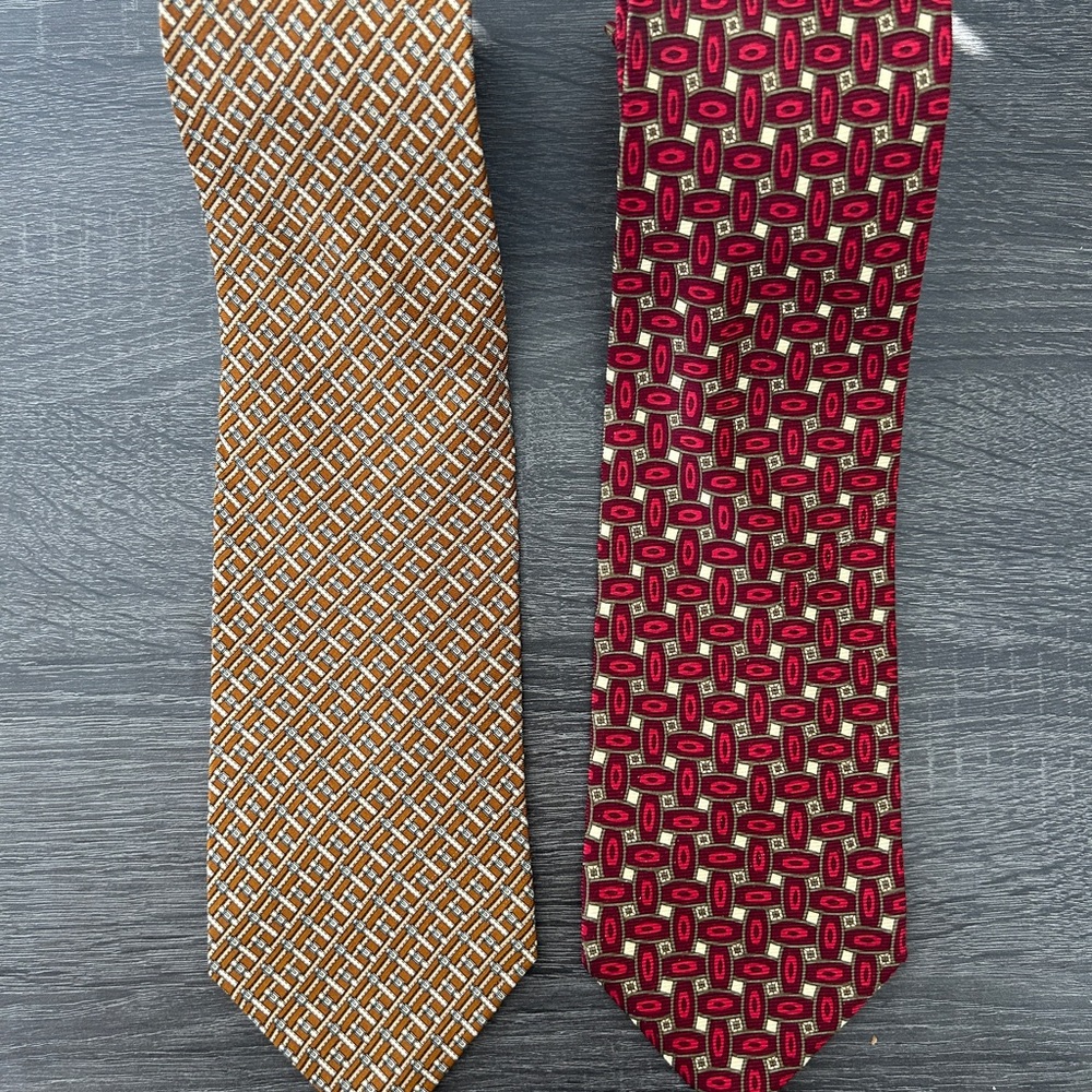 Lots of 2 Brooks Brothers Mens Silk ties